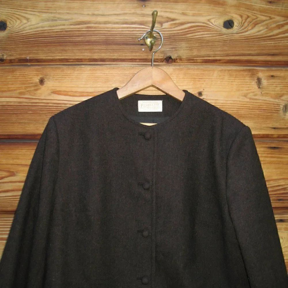 Vintage 50's Pendleton Brown Jacket - Picture 3 of 8